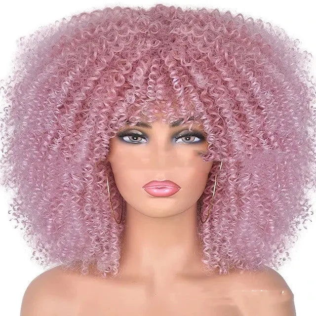 Small Curly Hair Rose Mesh Synthetic Headgear Heaventlyshop