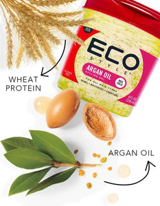 Eco Style Moroccan Argan Oil Styling Gel - Promotes Healthy Hair - Nourishes And Repairs - Delivers Long Lasting Shine - Provides Maximum Hold and Helps Tame Frizz - Ideal For All Hair - 8 oz Unscented 8 Ounce (Pack of 1) Heaventlyshop