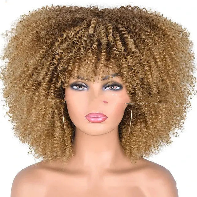 Small Curly Hair Rose Mesh Synthetic Headgear Heaventlyshop