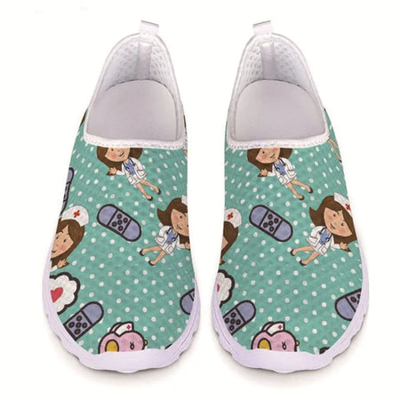 Nurse cartoon printed shoes Heaventlyshop