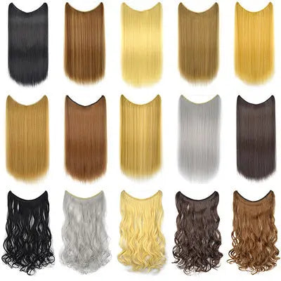 22" Invisible Wire No-Clip Hair Extensions Heaventlyshop