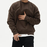 Pullover Round Neck Sweater Loose Men Clothes Heaventlyshop