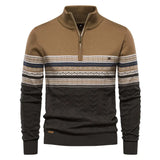 Men's Fashion Stand-up Collar All-match Half Zipper Sweater - Heaventlyshop