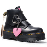 Peach heart fashion boots women zipper ankle boots Heaventlyshop