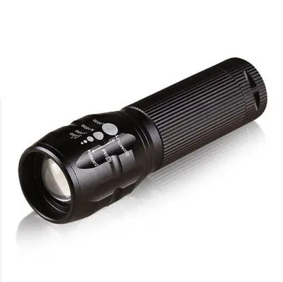 Zoom 3 gear strong light LED flashlight focusing outdoor bike mountain bike lamp 18500 AAA battery Heaventlyshop