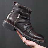 Cowboy boots leather boots high top Martin boots Heaventlyshop