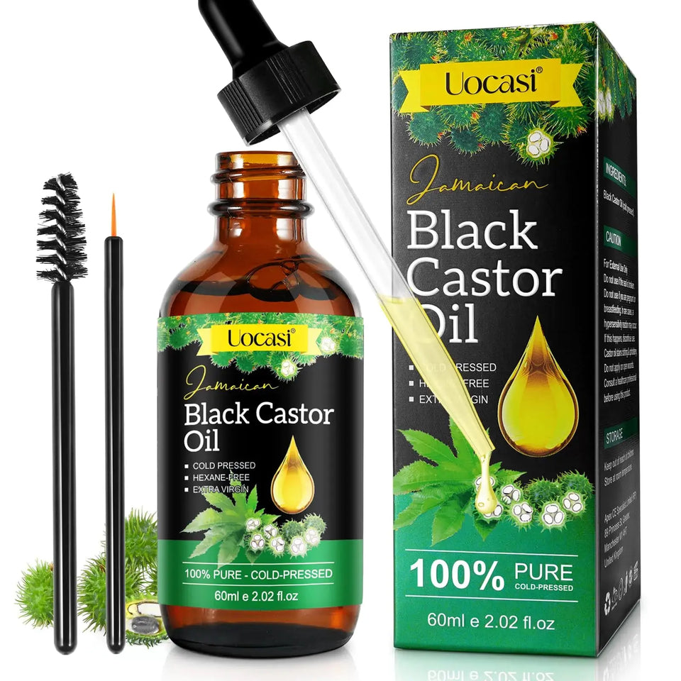 100% Pure Jamaican Black Castor Oil – Organic, Cold Pressed for Hair & Skin Heaventlyshop