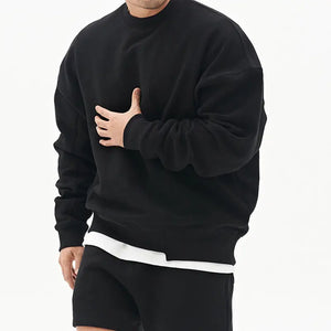 Pullover Round Neck Sweater Loose Men Clothes Heaventlyshop