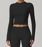 Slim Fit Long Sleeve Yoga Wear Heaventlyshop