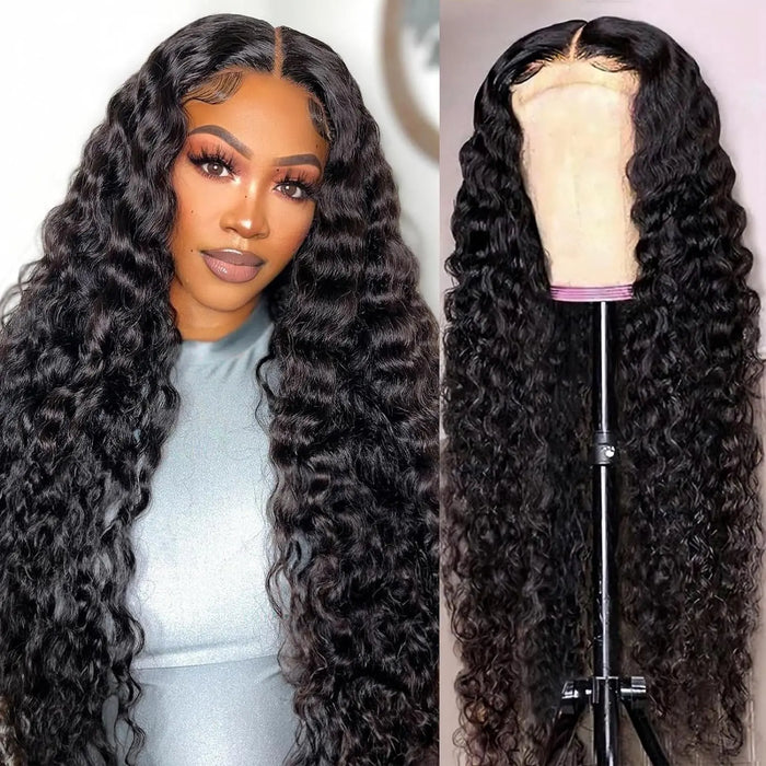 Front Lace Human Hair Wig Deep Wave Human Wigs Heaventlyshop