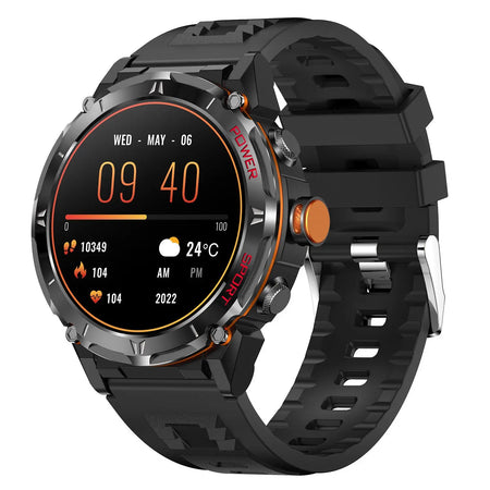 New Y18 Smart Watch 143-inch Blood Oxygen GPS Altitude Pressure Monitoring Heaventlyshop