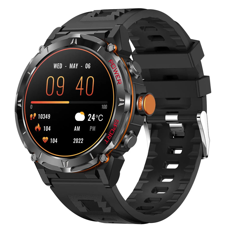 New Y18 Smart Watch 143-inch Blood Oxygen GPS Altitude Pressure Monitoring Heaventlyshop