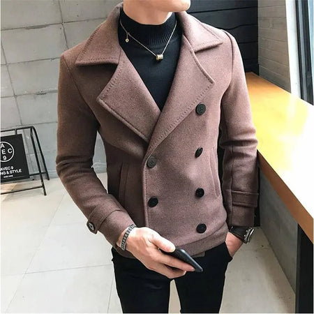 Casual woolen trench coat Heaventlyshop