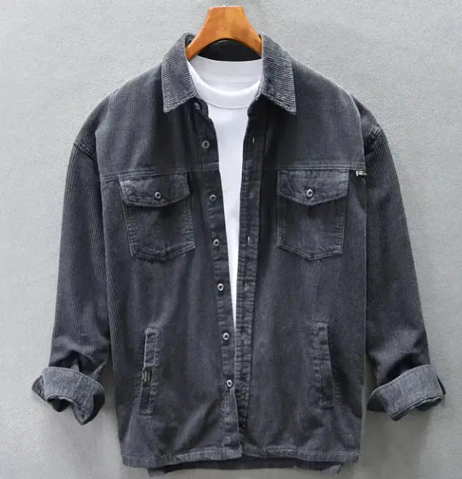 Men’s Loose-Fit Cotton Jacket Heaventlyshop