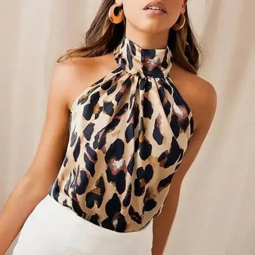 Women Blouses Sexy Leopard Print Ladies Shirts Heaventlyshop