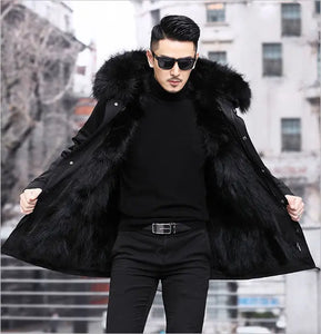 Fur Coat Faux Mink Velvet Medium Length Fur Coat Heaventlyshop