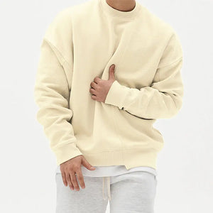 Pullover Round Neck Sweater Loose Men Clothes Heaventlyshop