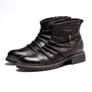 Cowboy boots leather boots high top Martin boots Heaventlyshop