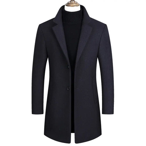 Casual Woolen Coat Men's Coat Windbreaker Heaventlyshop