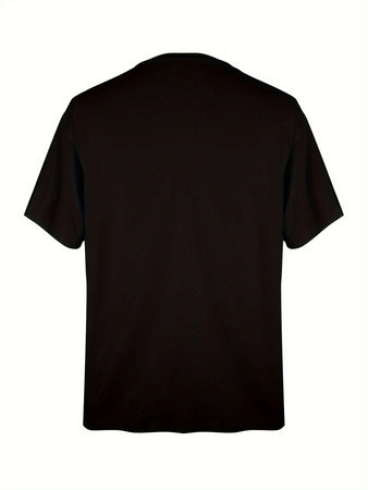 Printed T-shirt, Men's T-shirt, Summer Casual Short Sleeved T-shirt - Heaventlyshop