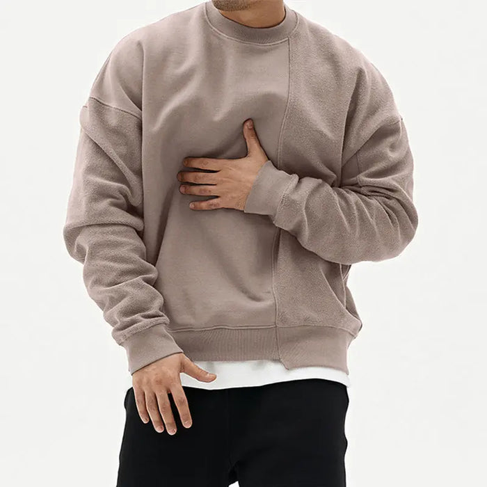 Pullover Round Neck Sweater Loose Men Clothes Heaventlyshop