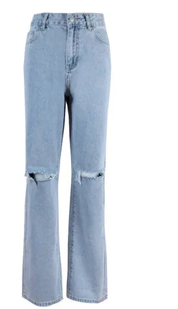 Ins Commuter Blue Pants Cotton Denim Women's Jeans Heaventlyshop