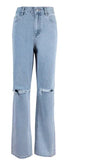 Ins Commuter Blue Pants Cotton Denim Women's Jeans Heaventlyshop