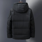 Outdoor Windproof Hooded Jacket Leisure Sports Coat With Pockets Warm Mens Clothing Heaventlyshop