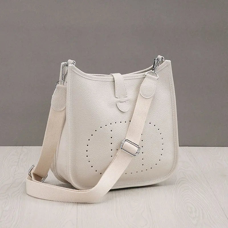 Women Litchi Stria Leather Crossbody Shoulder Togo Classic Purse Handbag Bags H Heaventlyshop