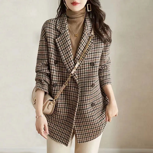 Suit Collar Woolen Coat Women's Loose Woolen Coat Heaventlyshop