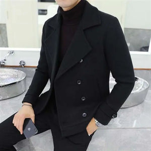 Casual woolen trench coat Heaventlyshop