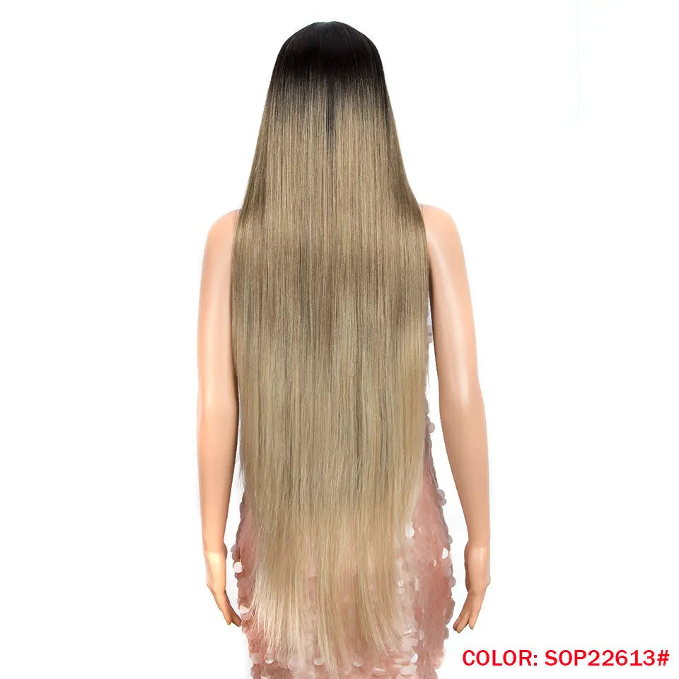 Long Straight Hair Synthetic Fiber Headgear Heaventlyshop