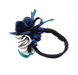 Half Bun Pearl Flower Hair Elastic Korean Hair Accessories Heaventlyshop