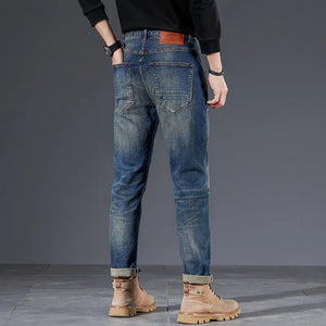 Nostalgic Washed Men's Trousers Retro Trendy Pencil Pants Heaventlyshop