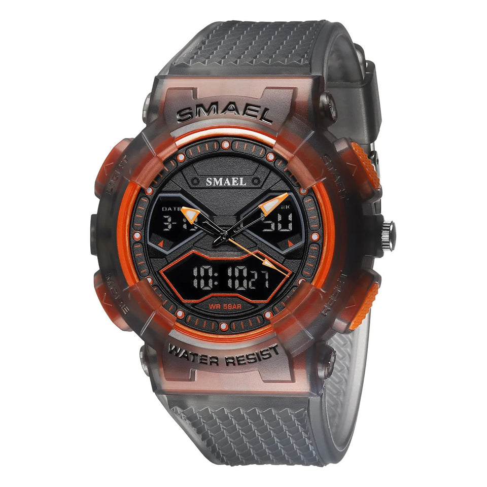 Double Display Digital Electronic Watch Men Heaventlyshop