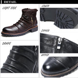 Cowboy boots leather boots high top Martin boots Heaventlyshop