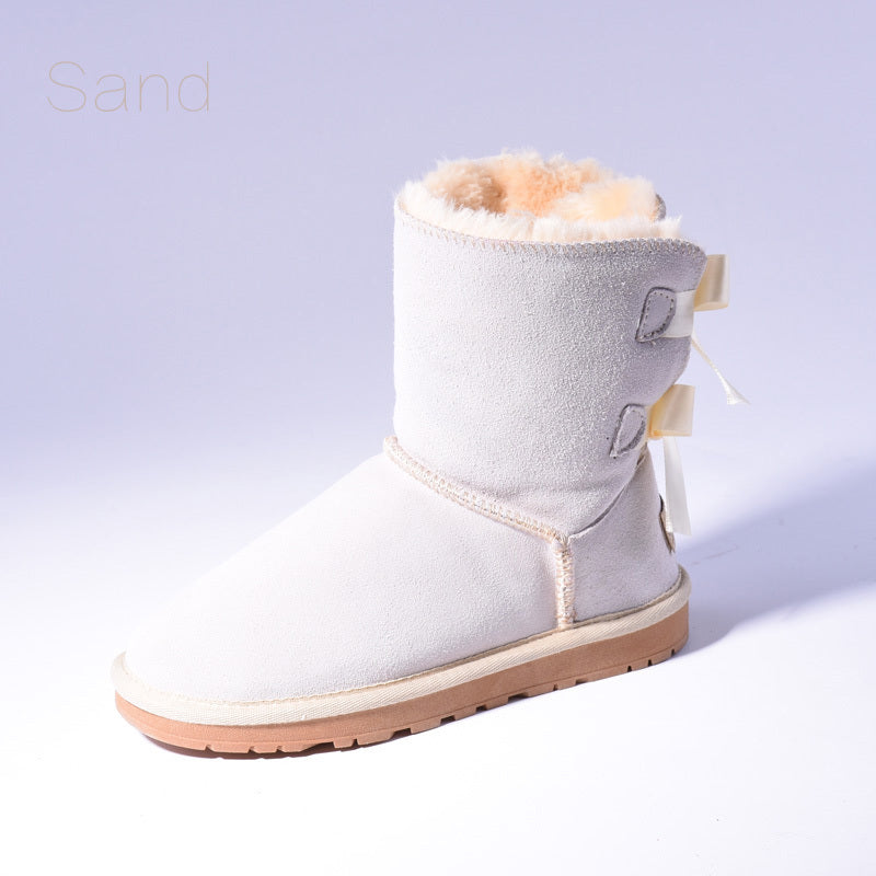 High Quality SALE Women Australia Snow Boots Warm Fur Baileys Bow Boots Women Winter Boots Snow Boots Big Size Heaventlyshop