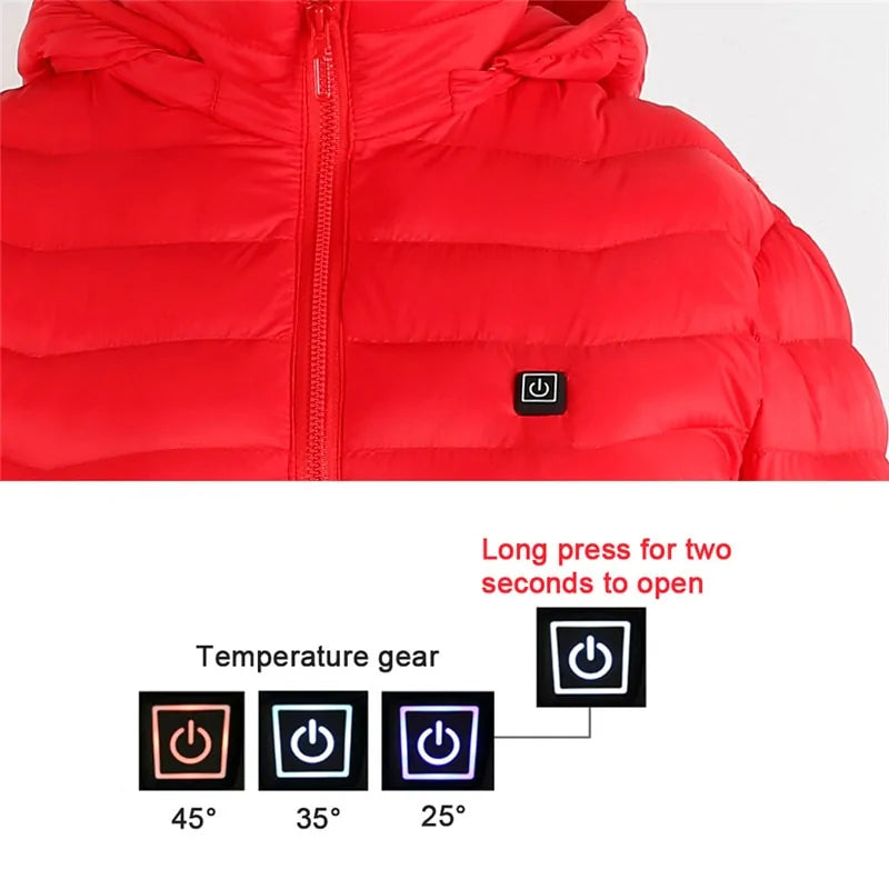 Men's Fleece Waterproof Winter Heated Jackets Heaventlyshop