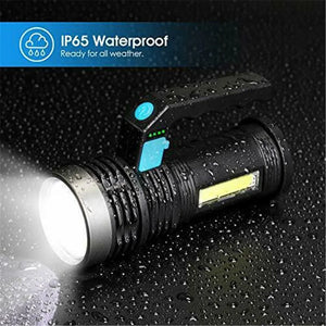 Super Bright 2200000LM LED Torch Tactical 4 Models USB Rechargeable Flashlight Heaventlyshop