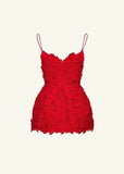 Red Pattern Decorative Sexy Sling Dress - Heaventlyshop