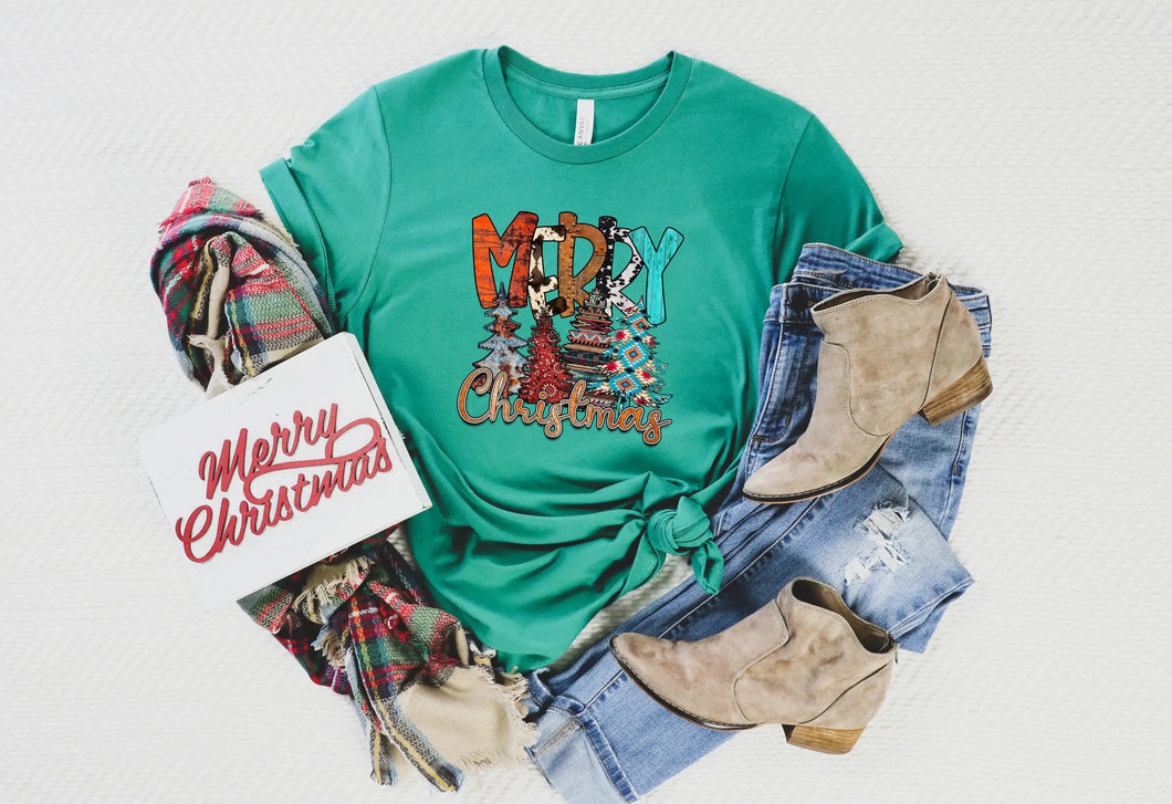 Western Merry Christmas Shirt, Christmas Shirts Heaventlyshop