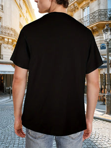 Printed T-shirt, Men's T-shirt, Summer Casual Short Sleeved T-shirt - Heaventlyshop