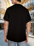 Printed T-shirt, Men's T-shirt, Summer Casual Short Sleeved T-shirt - Heaventlyshop