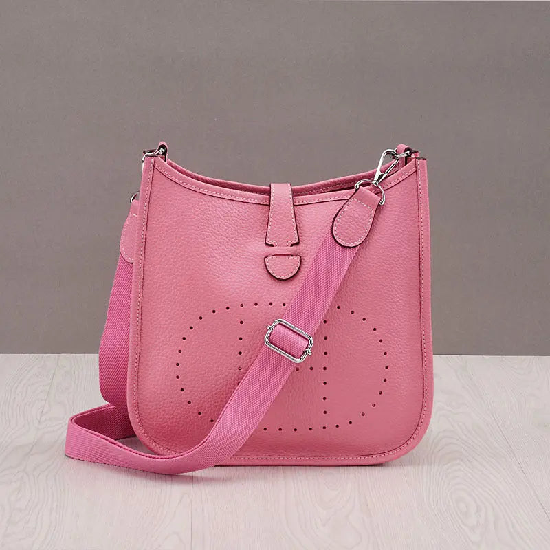 Women Litchi Stria Leather Crossbody Shoulder Togo Classic Purse Handbag Bags H Heaventlyshop