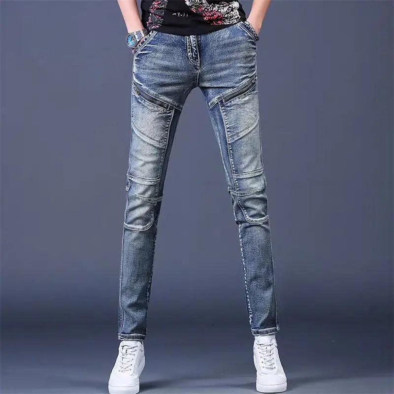 Men's Jeans Spring And Autumn Trendy All-matching Heaventlyshop