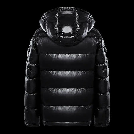 Down Jacket Black Glossy Couples Coat Heaventlyshop