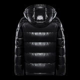 Down Jacket Black Glossy Couples Coat Heaventlyshop