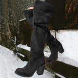 Autumn And Winter Warm Boots Over The Knee Boots Long Boots Heaventlyshop