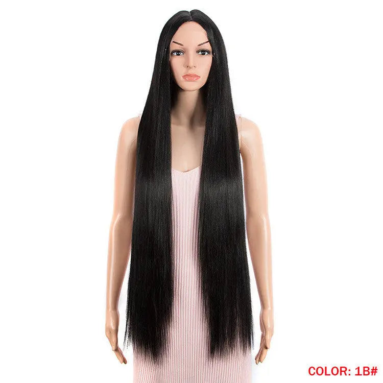 Long Straight Hair Synthetic Fiber Headgear Heaventlyshop