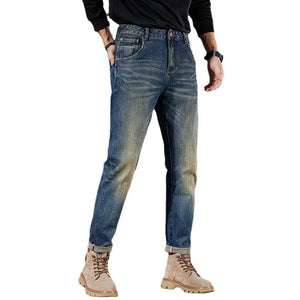 Nostalgic Washed Men's Trousers Retro Trendy Pencil Pants Heaventlyshop